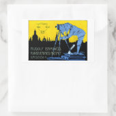 Sticker Rectangulaire Affiche photographique de Dresde 1913 (Sac)