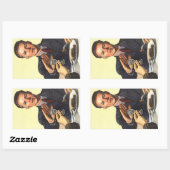 Sticker Rectangulaire Affiche soviétique anti-alcool 1954 (Feuille)