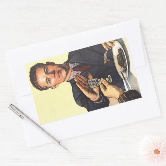 Sticker Rectangulaire Affiche soviétique anti-alcool 1954 (Enveloppe)