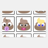 Sticker Rectangulaire Afficher plusieurs faces (Devant)