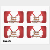 Sticker Rectangulaire Afficher un peu de respect Imprimé (Feuille)