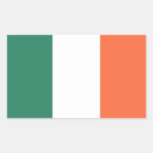 Sticker Rectangulaire Afficher vos couleurs - Irlande (Devant)
