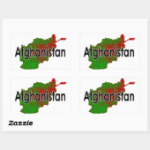 Sticker Rectangulaire Afghanistan (Feuille)