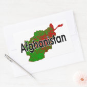 Sticker Rectangulaire Afghanistan (Enveloppe)