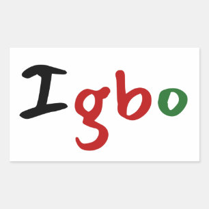 Sticker Rectangulaire Africain Igbo