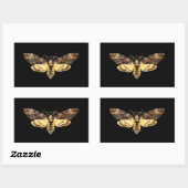Sticker Rectangulaire african death head moth butterfly insect Acheronti (Feuille)