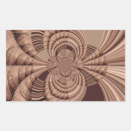 Sticker Rectangulaire African Hakuna Matata Fractal Art Print/Graphic (Devant)