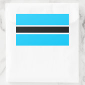 Sticker Rectangulaire Afrique : Drapeau du Botswana (Sac)