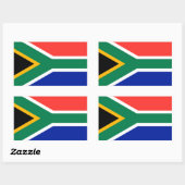 Sticker Rectangulaire Afrique du Sud (Feuille)