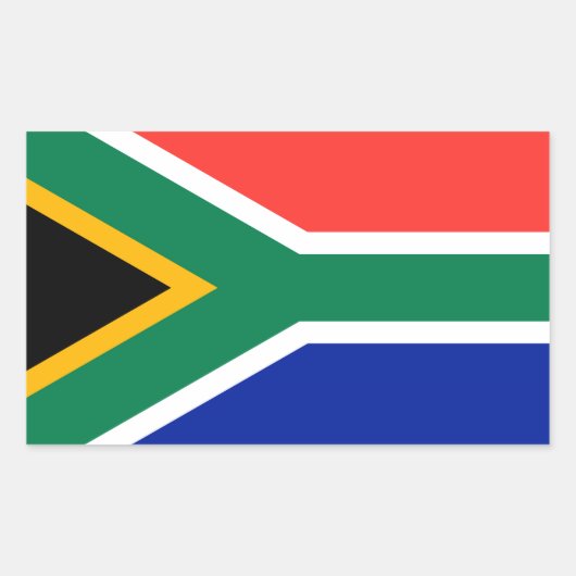 Sticker Rectangulaire Afrique du Sud (Devant)