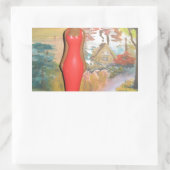 Sticker Rectangulaire Afro Glam : Une beauté intemporelle (Sac)