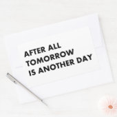 Sticker Rectangulaire After tout tomorrow (Enveloppe)