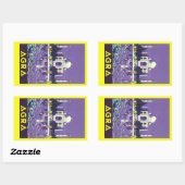 Sticker Rectangulaire Agra ~ Taj Mahal (Feuille)