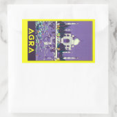 Sticker Rectangulaire Agra ~ Taj Mahal (Sac)