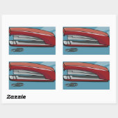 Sticker Rectangulaire agrafeuse (Feuille)