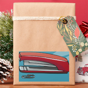 Sticker Rectangulaire agrafeuse