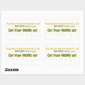 Sticker Rectangulaire Agrainofmustardseed.com (Feuille)
