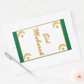 Sticker Rectangulaire Aïd Moubarak Aïd al Fitr (Enveloppe)