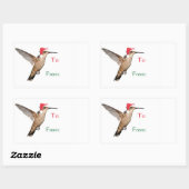 Sticker Rectangulaire Aide aux colibris (Feuille)