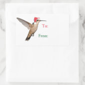Sticker Rectangulaire Aide aux colibris (Sac)