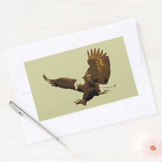 Sticker Rectangulaire Aigle (Enveloppe)