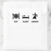 Sticker Rectangulaire Aikido (Sac)