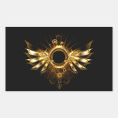 Sticker Rectangulaire Ailes de Steampunk (Devant)