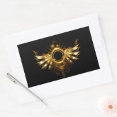 Sticker Rectangulaire Ailes steampunk (Enveloppe)