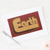 Sticker Rectangulaire Aimer la Terre (Enveloppe)