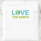 Sticker Rectangulaire Aimer le Jour des terres de la Terre (Sac)