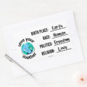 STICKER RECTANGULAIRE AIMEZ VOTRE BÂTIMENT DE MÈRE (TERRE) (Enveloppe)