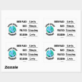 STICKER RECTANGULAIRE AIMEZ VOTRE BÂTIMENT DE MÈRE (TERRE) (Feuille)