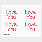 Sticker Rectangulaire Aimez-vous écrire (Feuille)