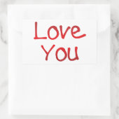 Sticker Rectangulaire Aimez-vous écrire (Sac)