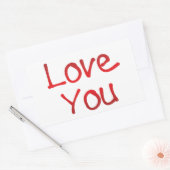 Sticker Rectangulaire Aimez-vous écrire (Enveloppe)