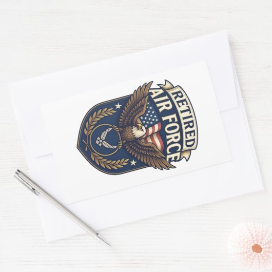 Sticker Rectangulaire Air Force (USAF) (Enveloppe)