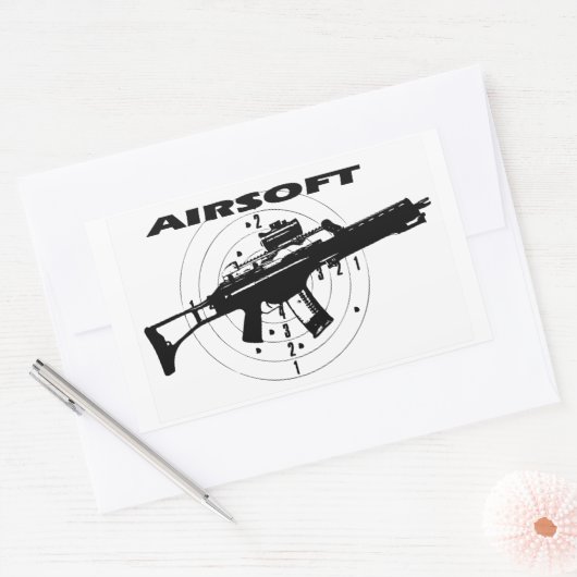 STICKER RECTANGULAIRE AIRSOFT (Enveloppe)