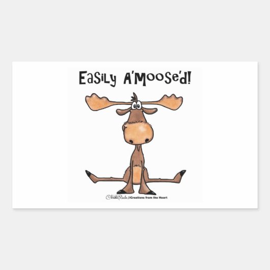 Sticker Rectangulaire Aisément A'moose (Devant)