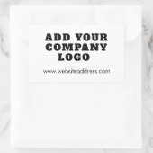 Sticker Rectangulaire Ajouter le propriétaire du logo de votre entrepris (Sac)