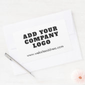 Sticker Rectangulaire Ajouter le propriétaire du logo de votre entrepris (Enveloppe)