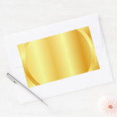 Sticker Rectangulaire Ajouter un monogramme de texte élégant de style mé (Enveloppe)