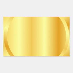 Sticker Rectangulaire Ajouter un monogramme de texte élégant métallisé o