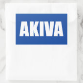 Sticker Rectangulaire Akiva (Sac)