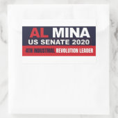 Sticker Rectangulaire Al Mina US Senate Merchandises (Sac)