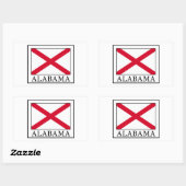 Sticker Rectangulaire Alabama (Feuille)