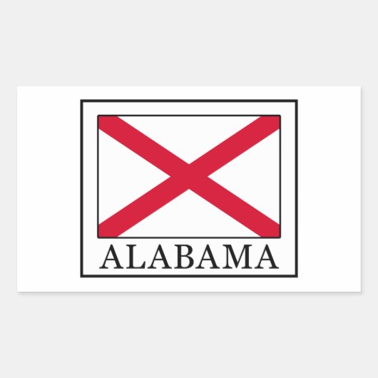 Sticker Rectangulaire Alabama (Devant)