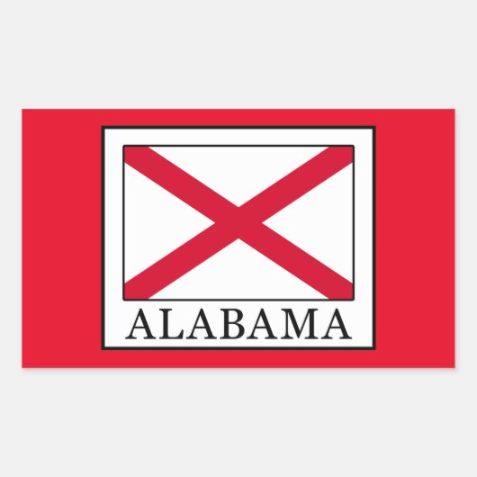 Sticker Rectangulaire Alabama (Devant)
