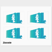 Sticker Rectangulaire Alabama Wave Fishing (Feuille)