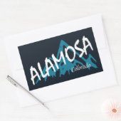 Sticker Rectangulaire Alamosa Colorado (Enveloppe)