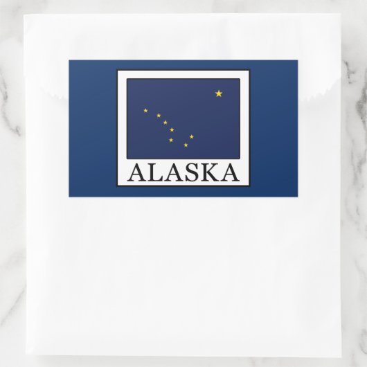 Sticker Rectangulaire Alaska (Sac)